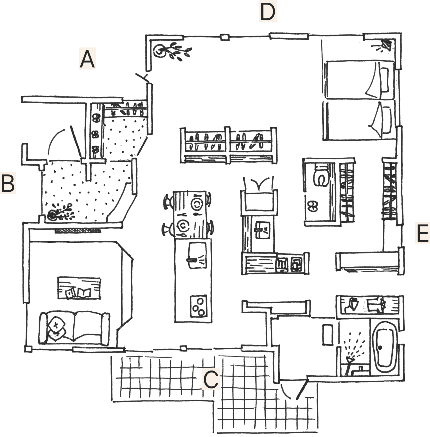 画像：間取り図